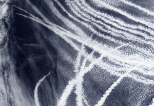Ship Tracks South of Alaska image